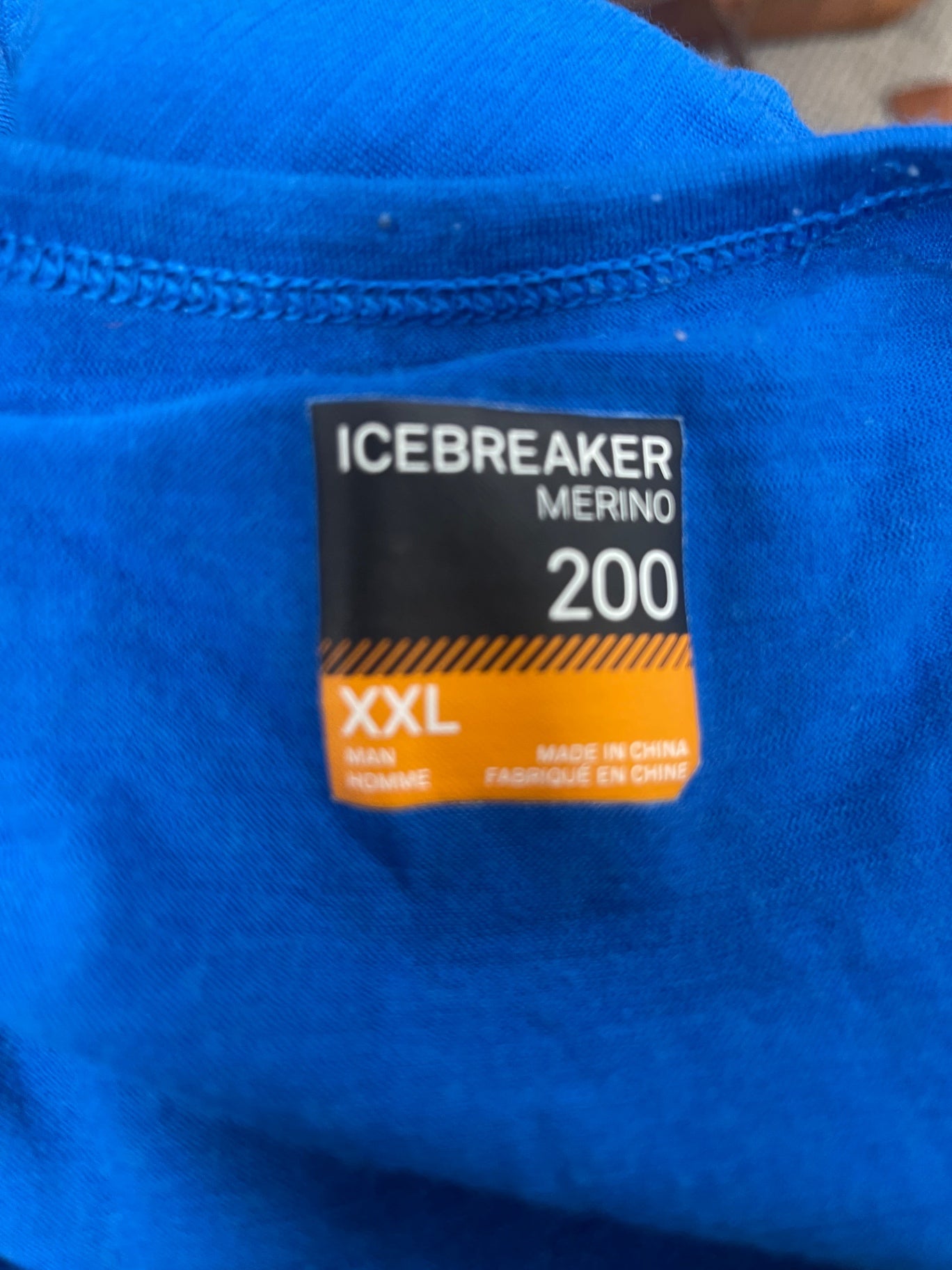 Fabulous Icebreaker merino  Long sleeve top XXL Blue ES609