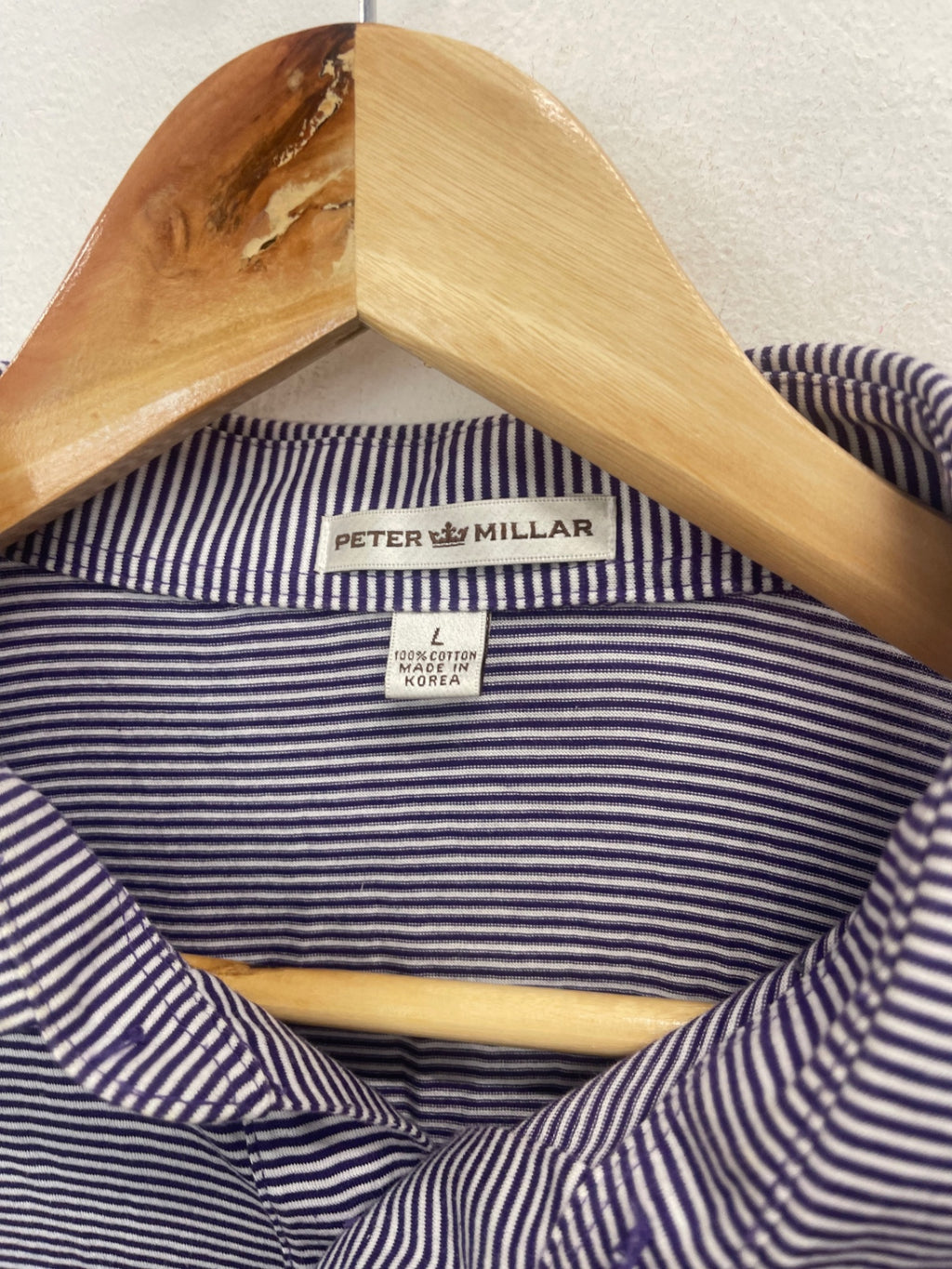 Fabulous Peter Millar Golf polo Shirt UkL Purple ES609