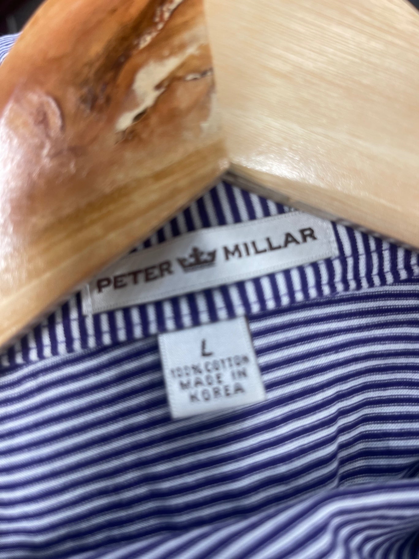 Fabulous Peter Millar Golf polo Shirt UkL Purple ES609