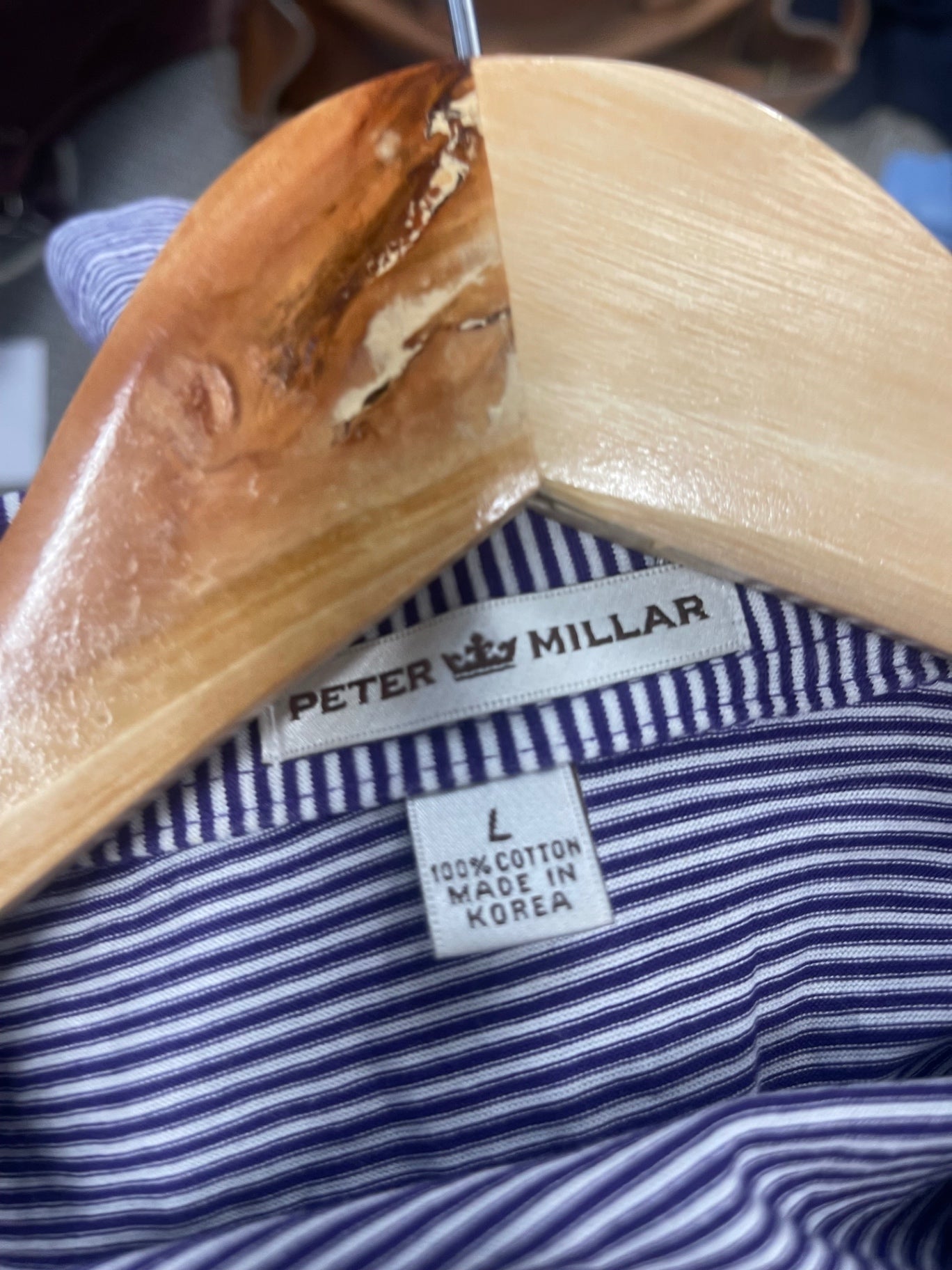 Fabulous Peter Millar Golf polo Shirt UkL Purple ES609