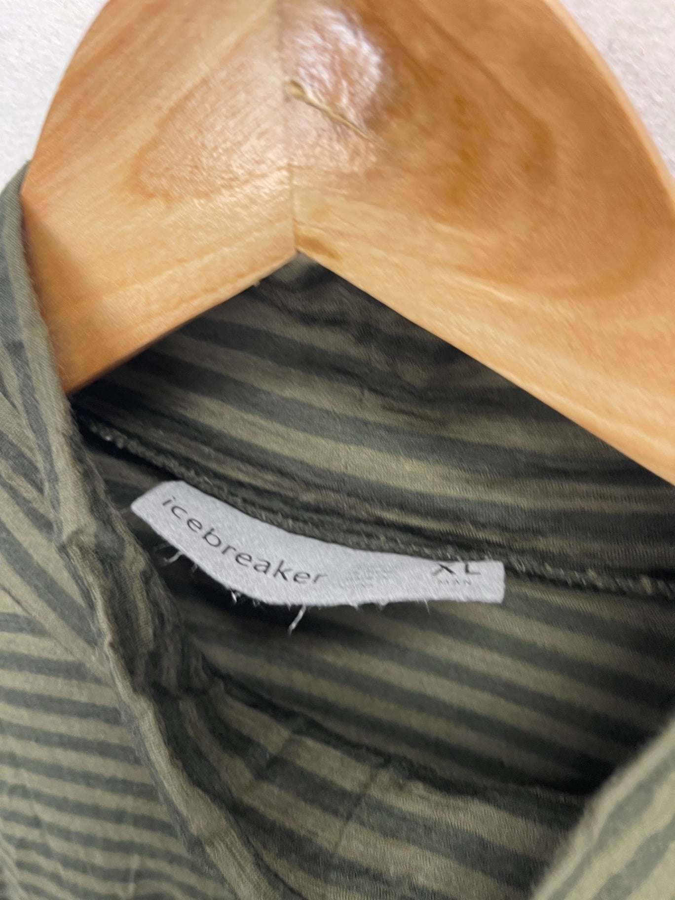 Fabulous icebreaker Long sleeve Merino base layer top XL Olive green ES609