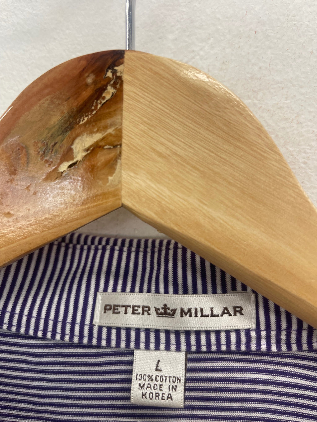 Fabulous Peter Millar Golf polo Shirt UkL Purple ES609