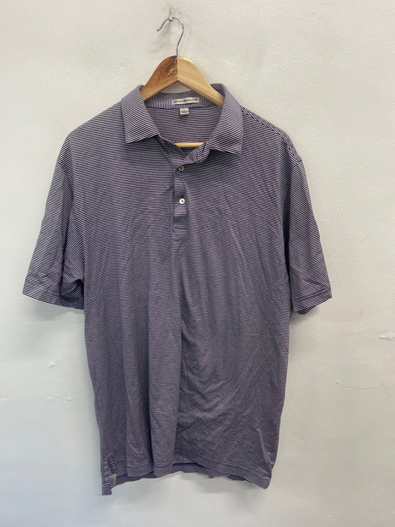 Fabulous Peter Millar Golf polo Shirt UkL Purple ES609