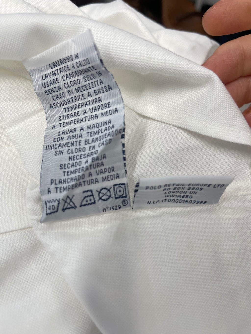 Fabulous Polo Golf Ralph Lauren button down Shirt L White ES609