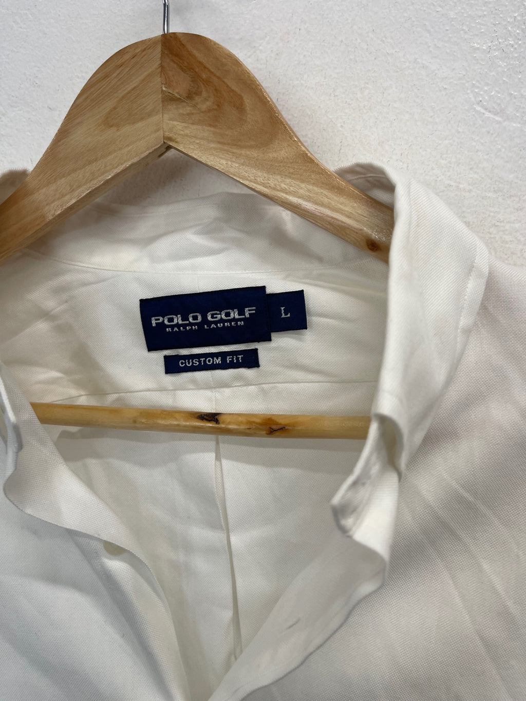 Fabulous Polo Golf Ralph Lauren button down Shirt L White ES609