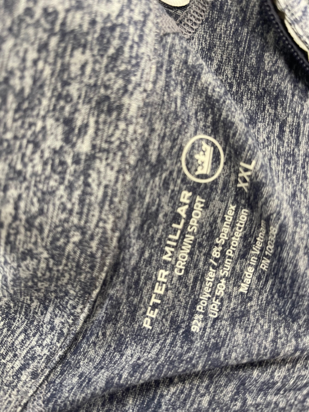 Fabulous Peter Millar Crown Sport Golf Top XXL Grey ES609