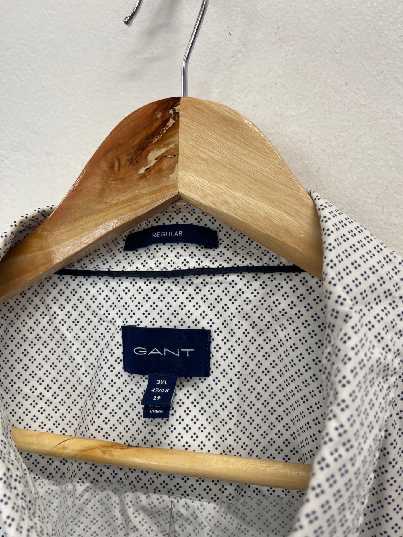 Fabulous GANT micro patterned lightweight Shirt 3XL White ES609