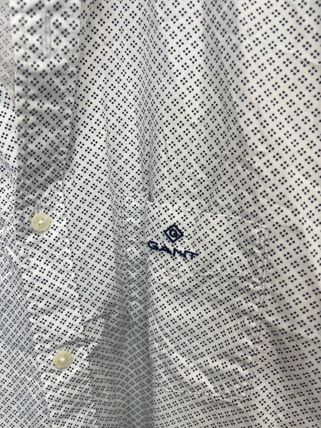 Fabulous GANT micro patterned lightweight Shirt 3XL White ES609