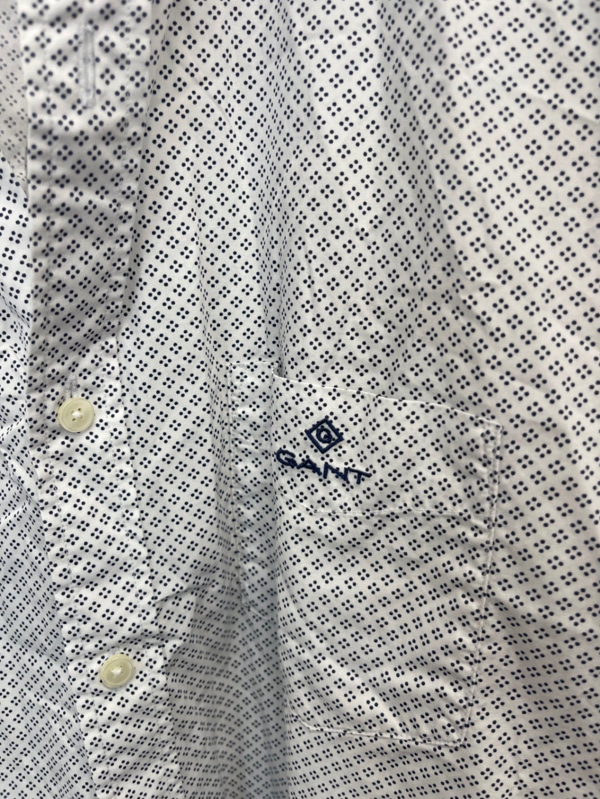 Fabulous GANT micro patterned lightweight Shirt 3XL White ES609