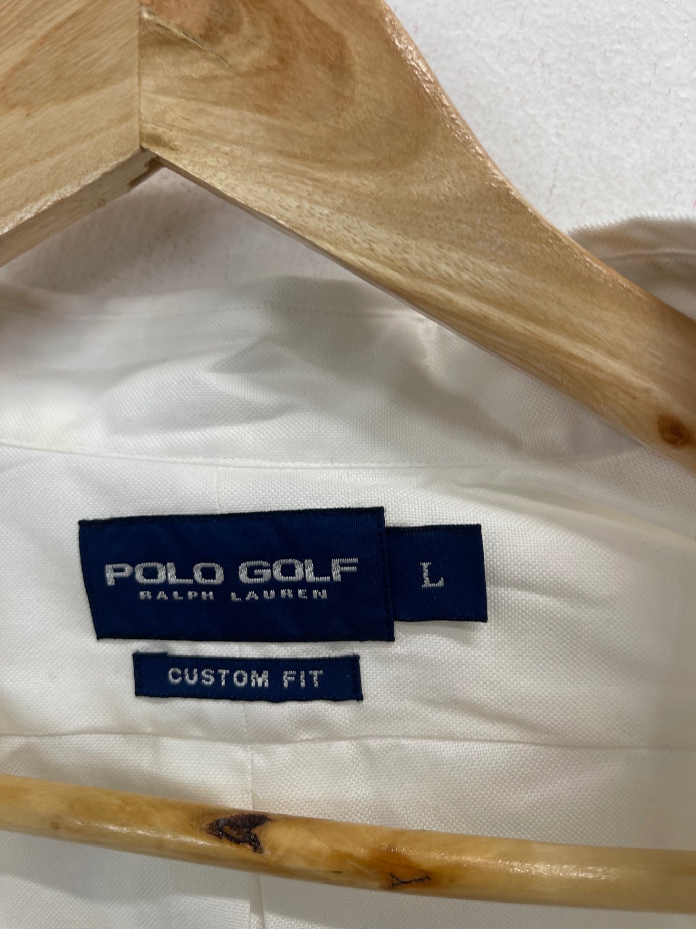 Fabulous Polo Golf Ralph Lauren button down Shirt L White ES609