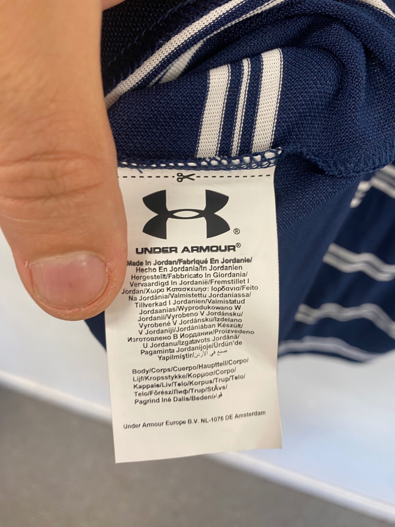 Fabulous Under Armour Polo Shirt Castle Stuart  golf XL/TG/EG Navy ES609