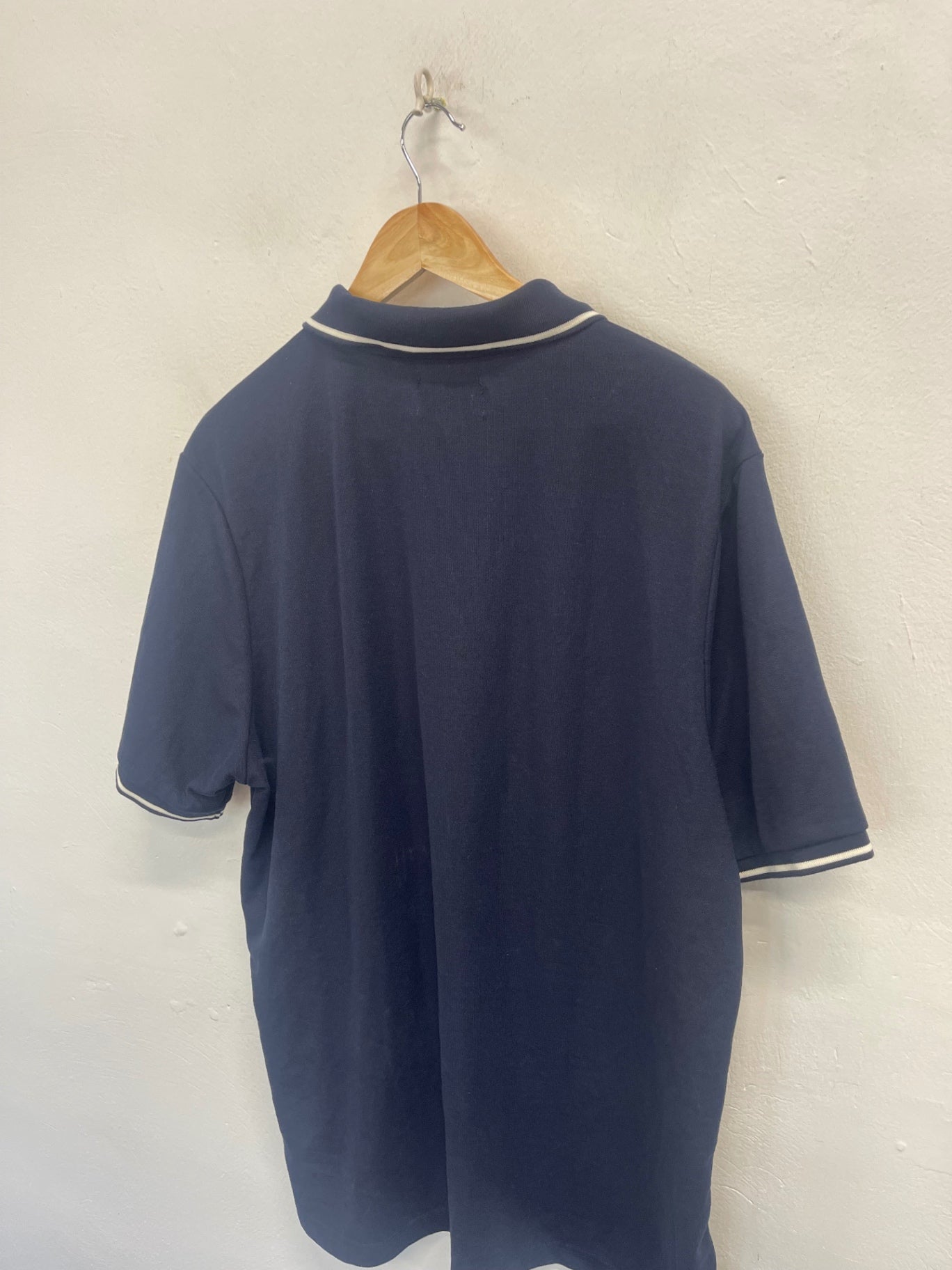 Fabulous earnest sewn cotton Golf polo shirt  XL Navy ES609