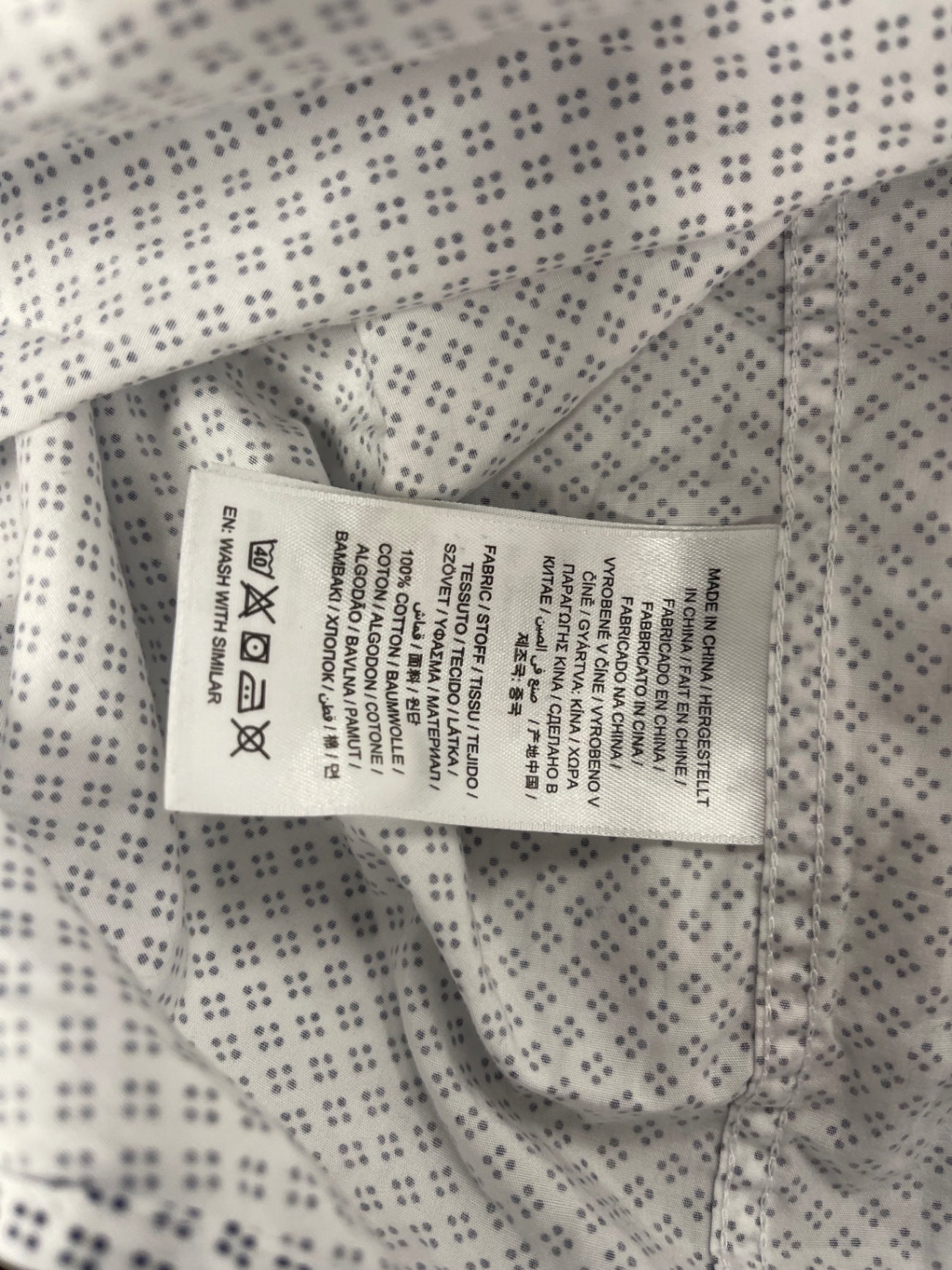 Fabulous GANT micro patterned lightweight Shirt 3XL White ES609