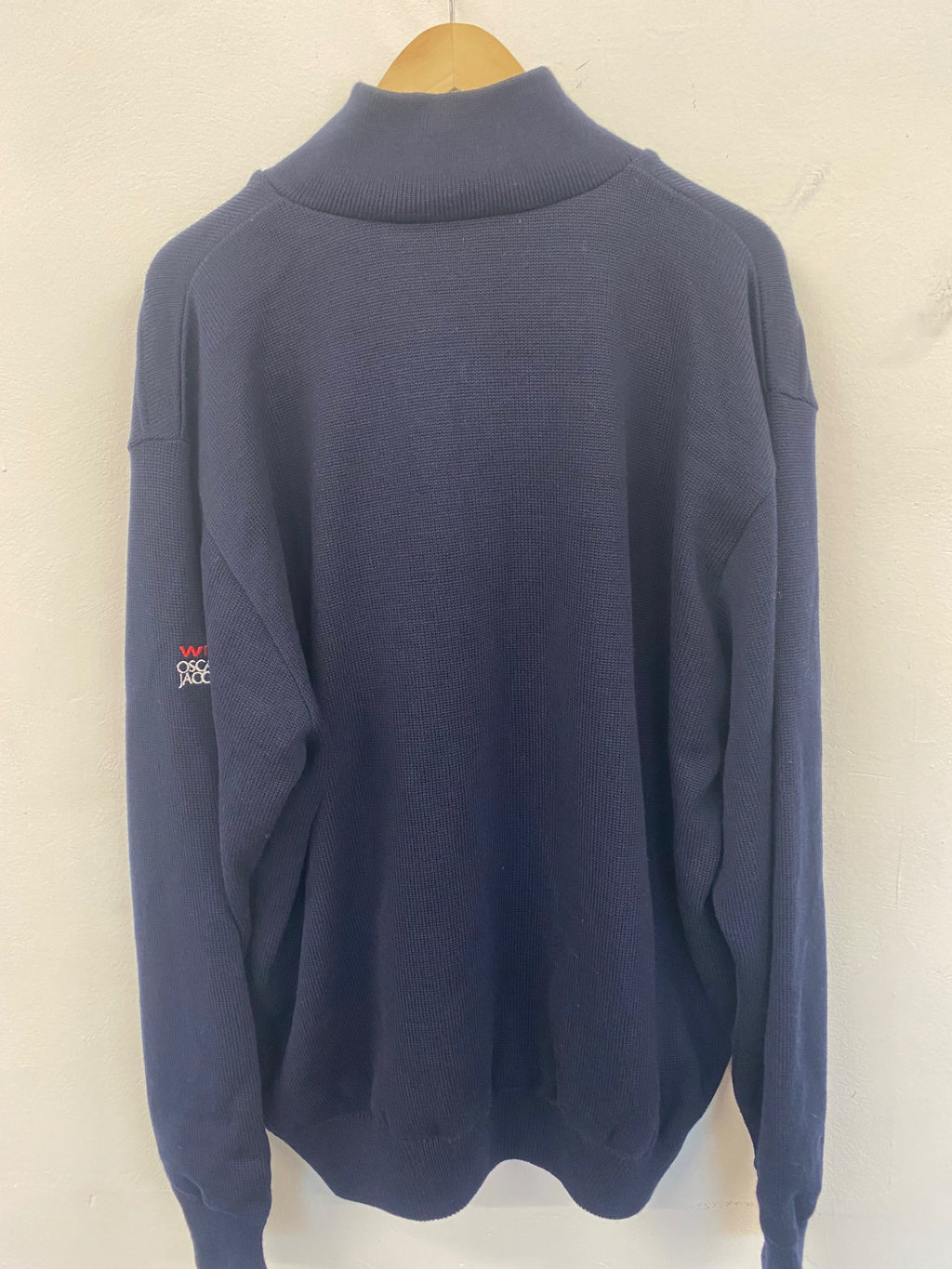 Fabulous Oscar Jacobson 1/2 zip jumper Orson golf windproof XXL Navy blue