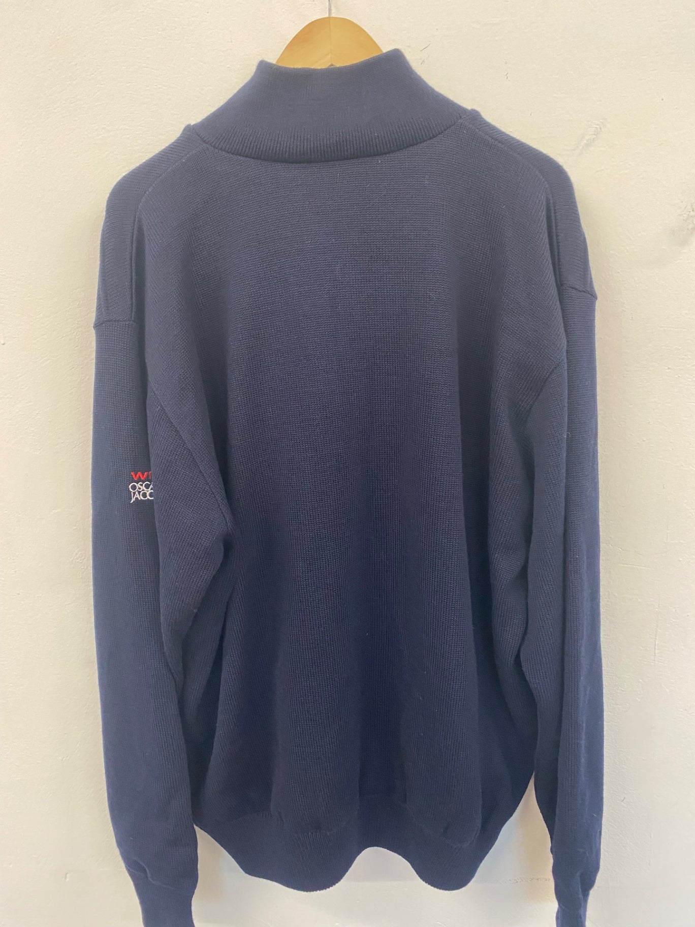 Fabulous Oscar Jacobson 1/2 zip jumper Orson golf windproof XXL Navy blue