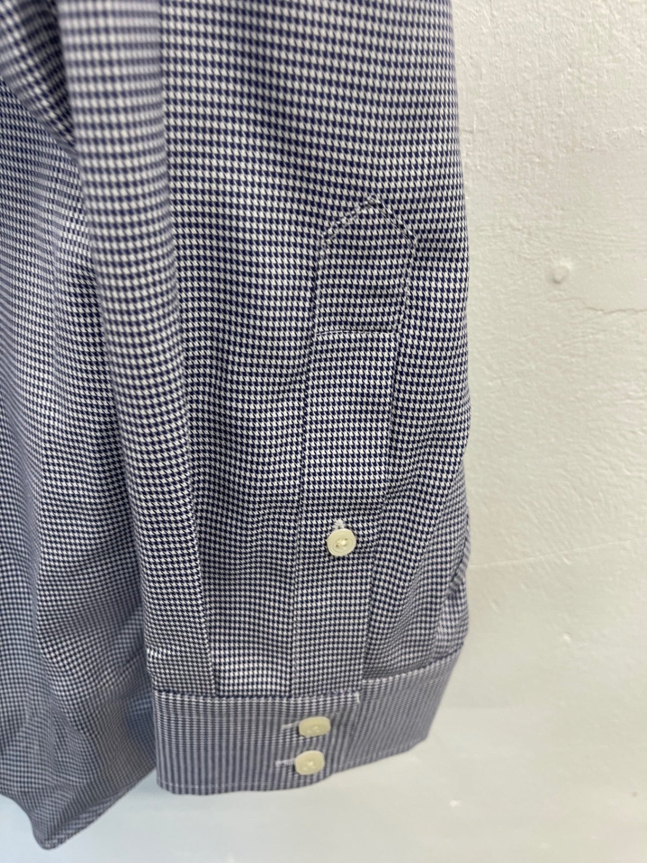Fabulous Hawes & curtis checked fitted slim Shirt 17.5" Blue ES609