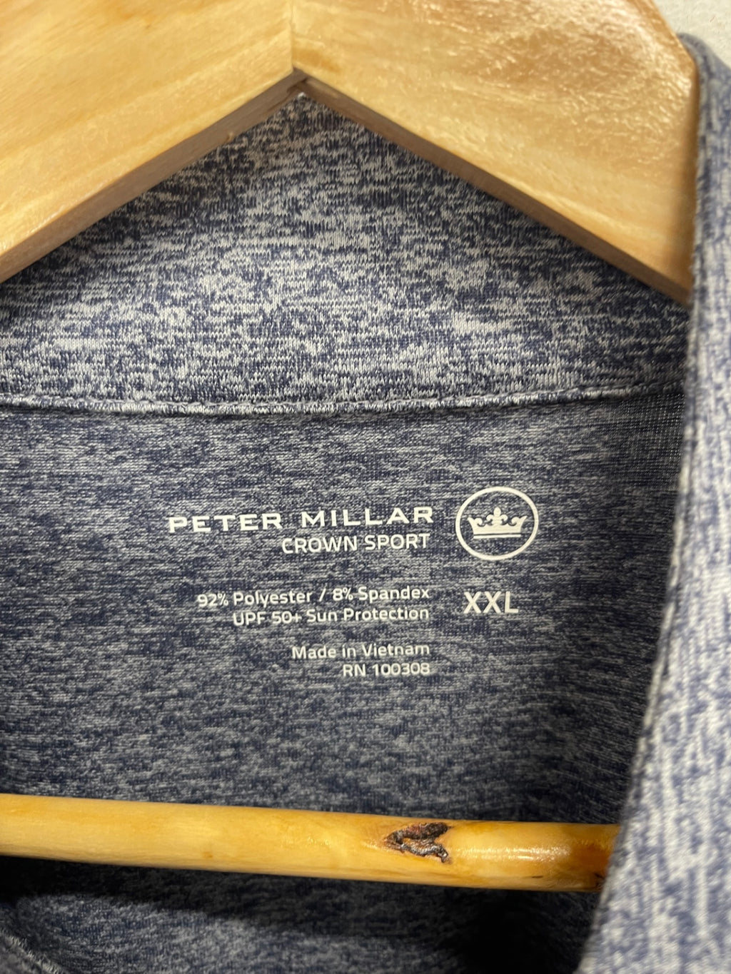 Fabulous Peter Millar Crown Sport Golf Top XXL Grey ES609