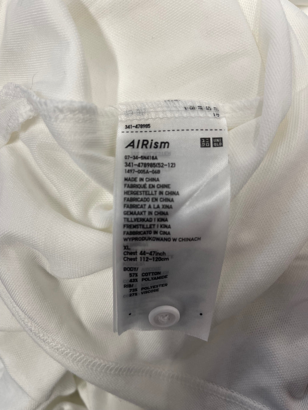 Fabulous UNIQLO x Roger Federa Polo Shirt XL White ES609