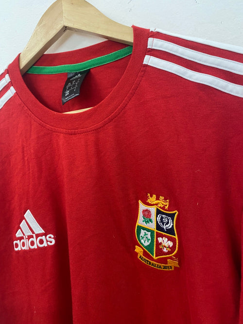 Fabulous adidas British Lions 2013 tour rugby T-Shirt M Red ES609