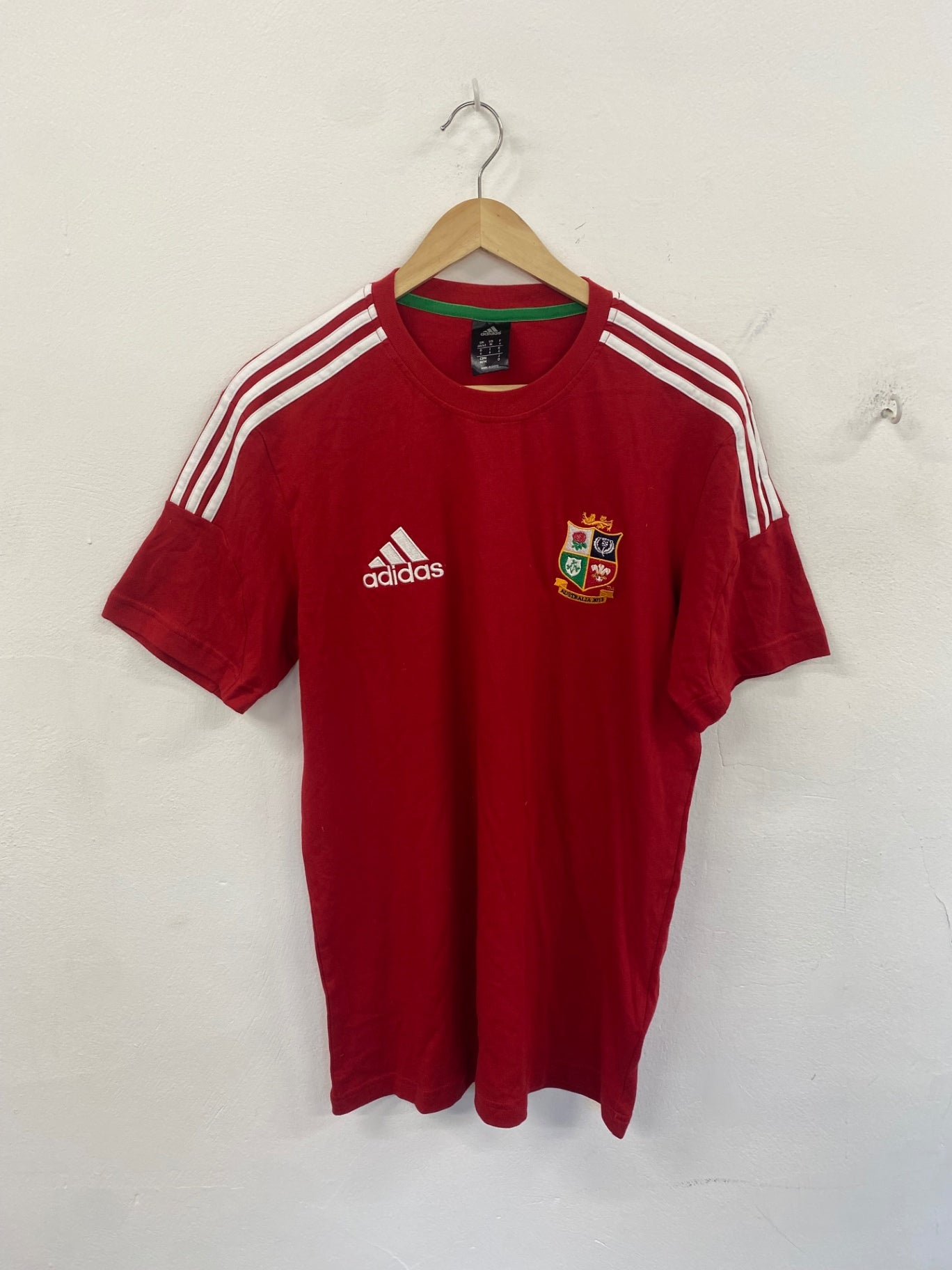 Fabulous adidas British Lions 2013 tour rugby T-Shirt M Red ES609