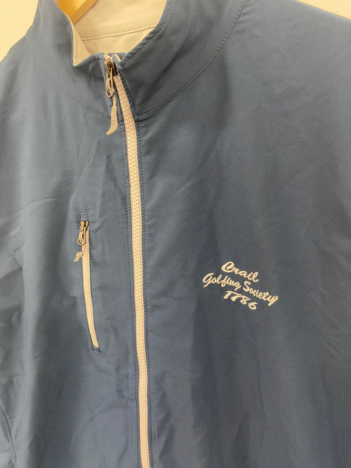 Classic Peter Millar Windproof Golf Gilet L Blue Crail ES609