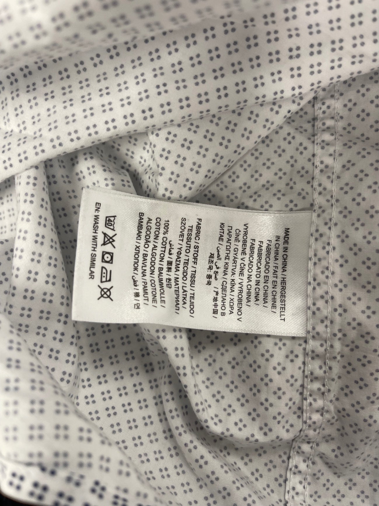 Fabulous GANT micro patterned lightweight Shirt 3XL White ES609