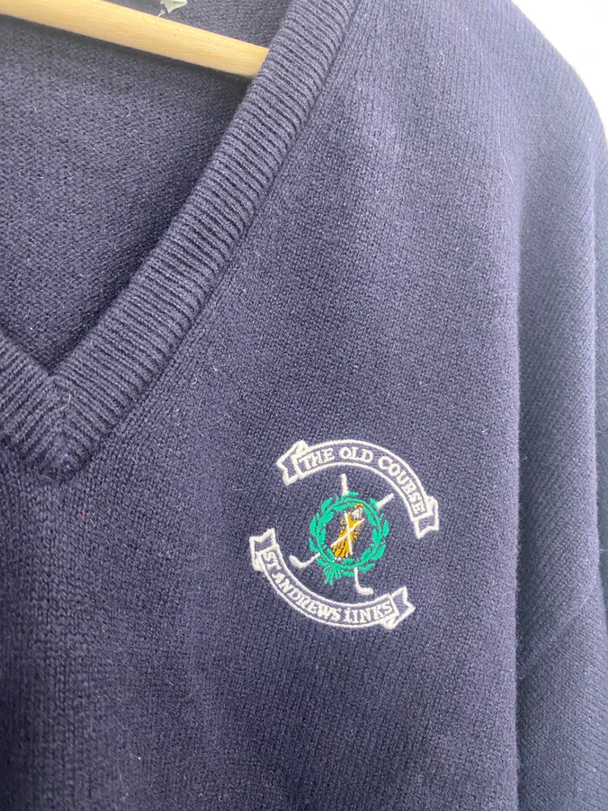 Vintage St Andrews links open collection The Old Course Sweater XL Navy The Open 1995 ES609