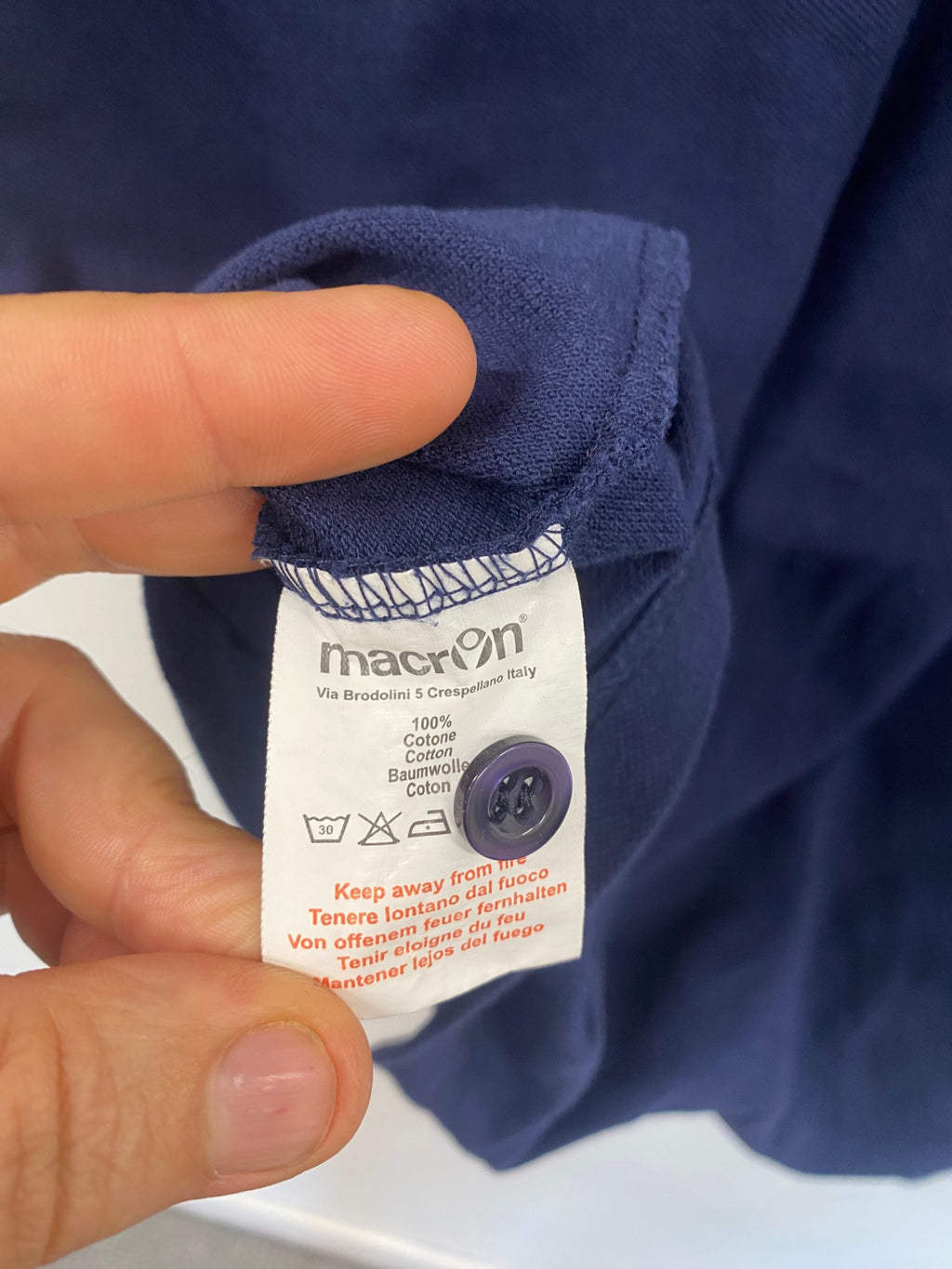 Classic Scotland Rugby Macron Supporters Polo Shirt XXL Navy SRU ES609