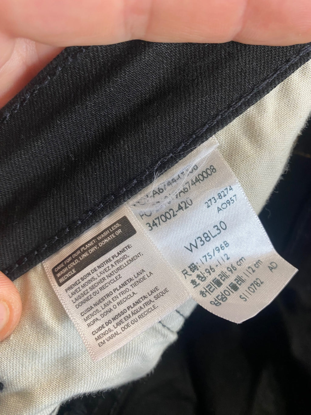 Fabulous Levi's 514 38/30 straight leg stretch Jeans 38S Black ES609