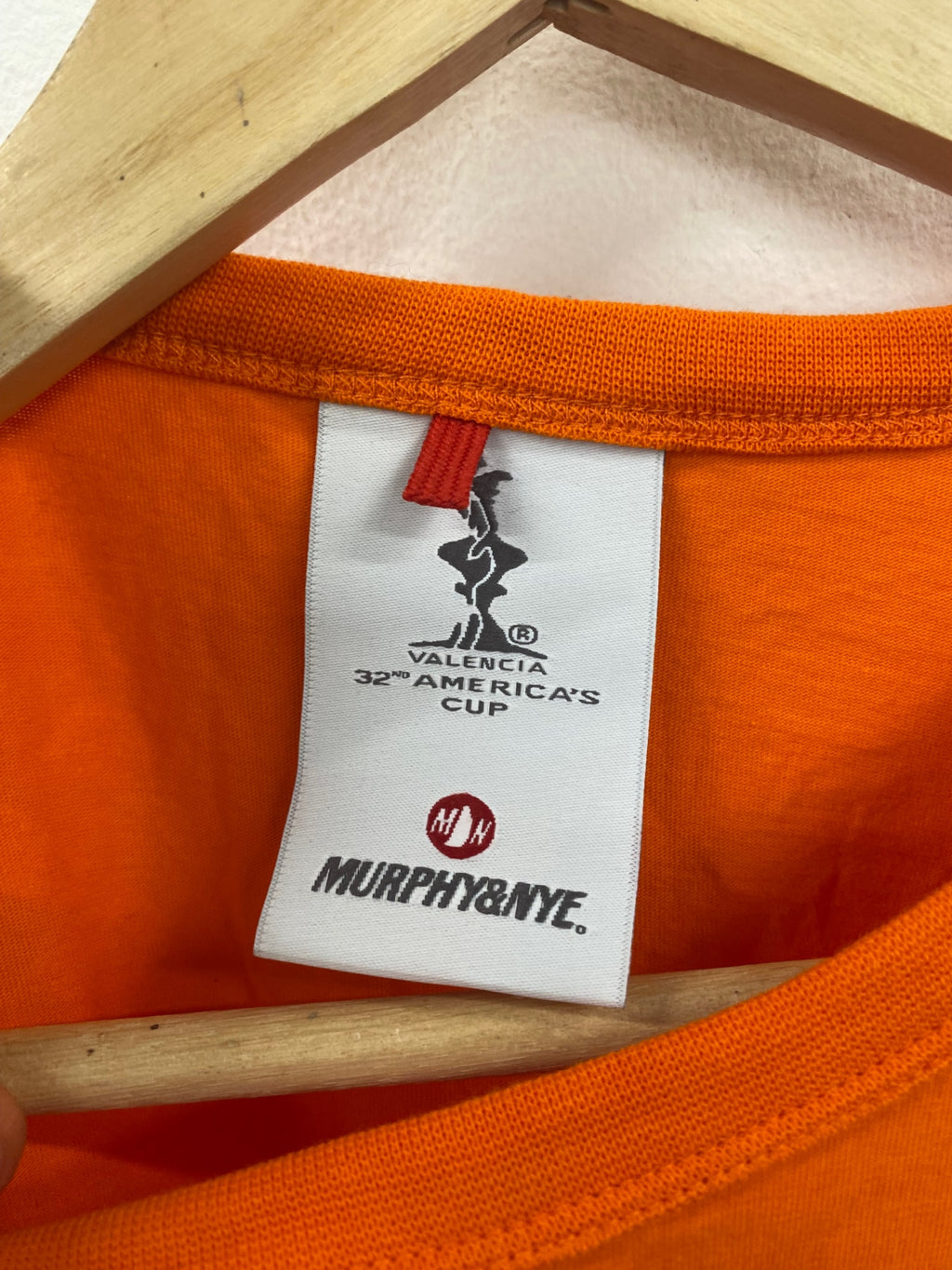 Fabulous Murphy & Nye T-Shirt XL Orange Valencia 32nd Americas cup ES609