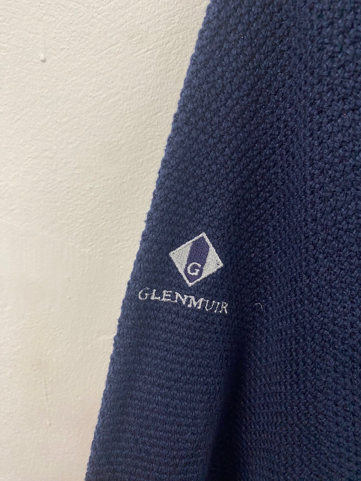 Awesome vintage Glenmuir Ryder Cup 2001 The Belfry Sweater L Navy ES609