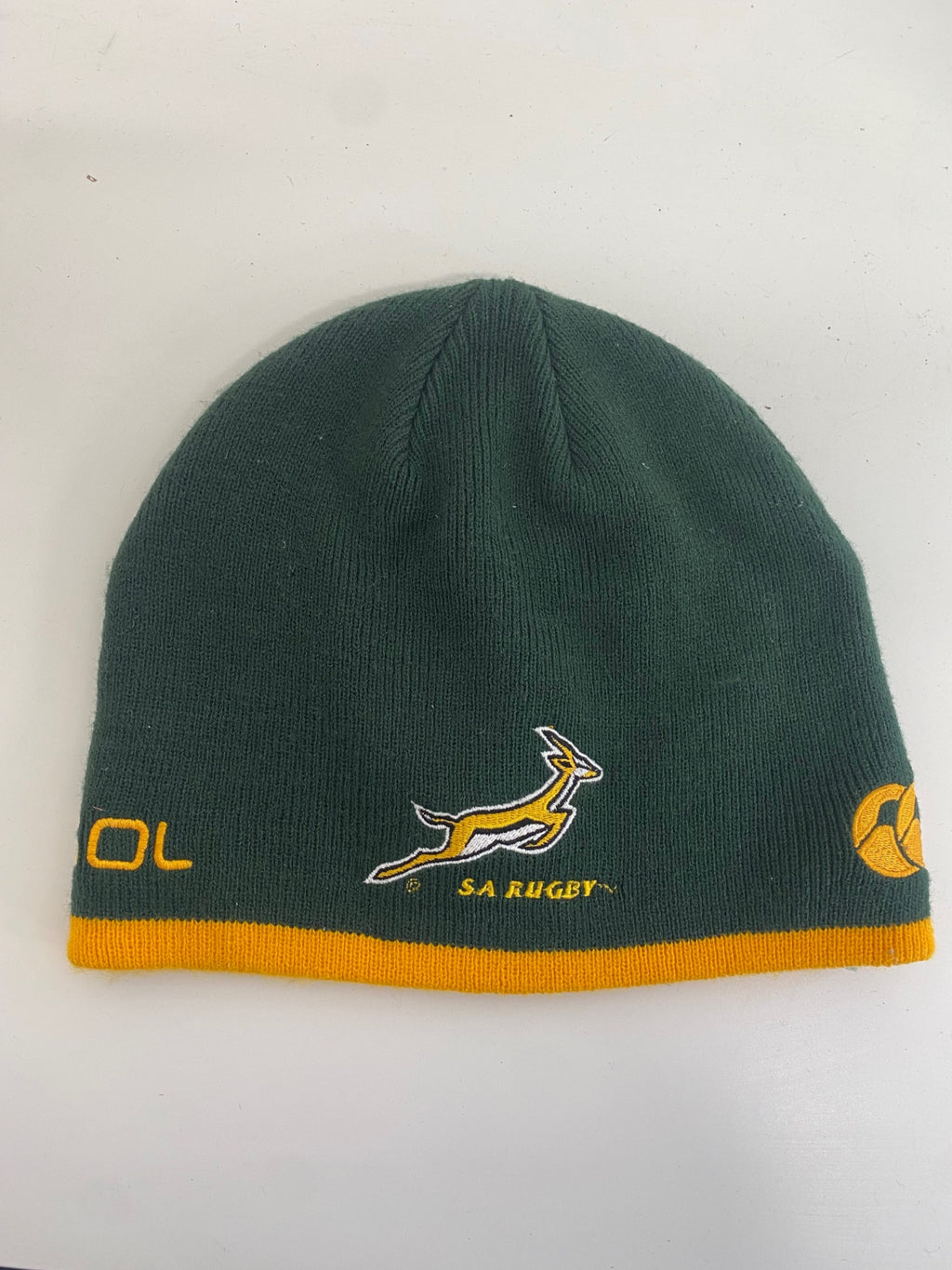 Fabulous Canterbury South Africa Rugby Beanie Green & Gold ES609
