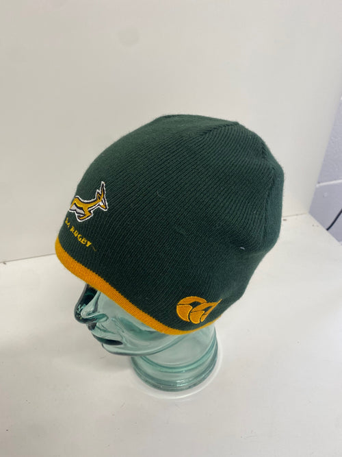 Fabulous Canterbury South Africa Rugby Beanie Green & Gold ES609