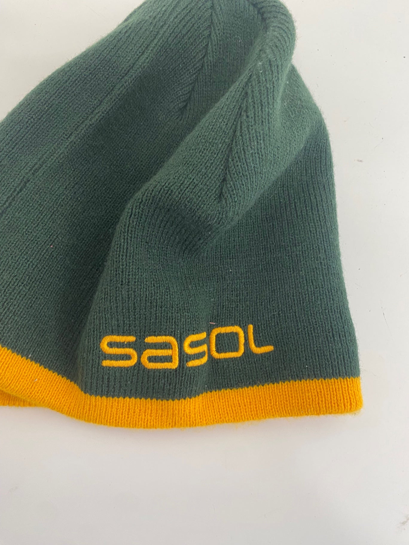 Fabulous Canterbury South Africa Rugby Beanie Green & Gold ES609