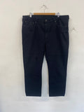 Classic Levi's Jeans W40 L32 Black Big E straight stretch ES609