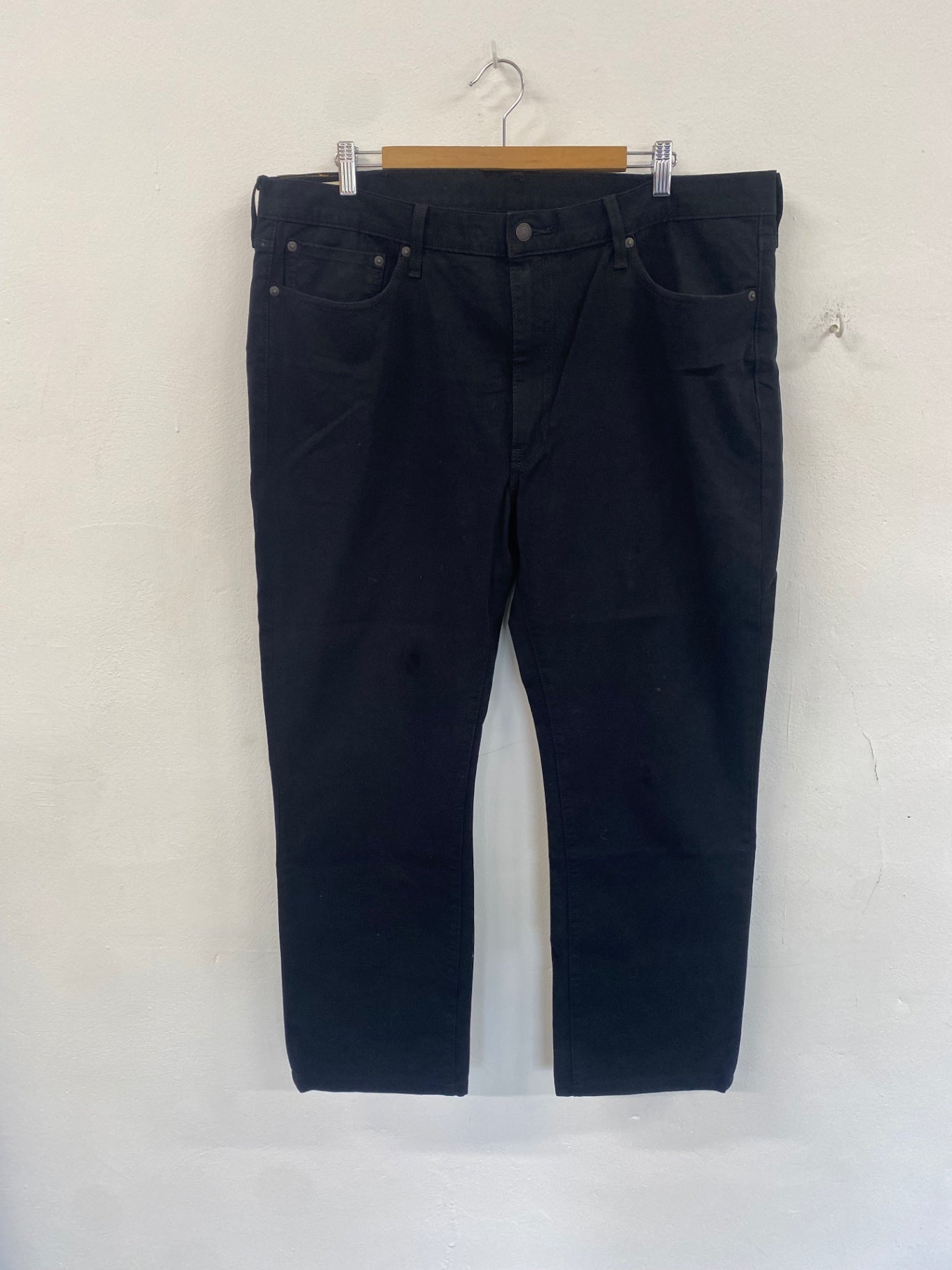 Classic Levi's Jeans W40 L32 Black Big E straight stretch ES609