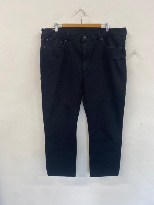 Classic Levi's Jeans W40 L32 Black Big E straight stretch ES609