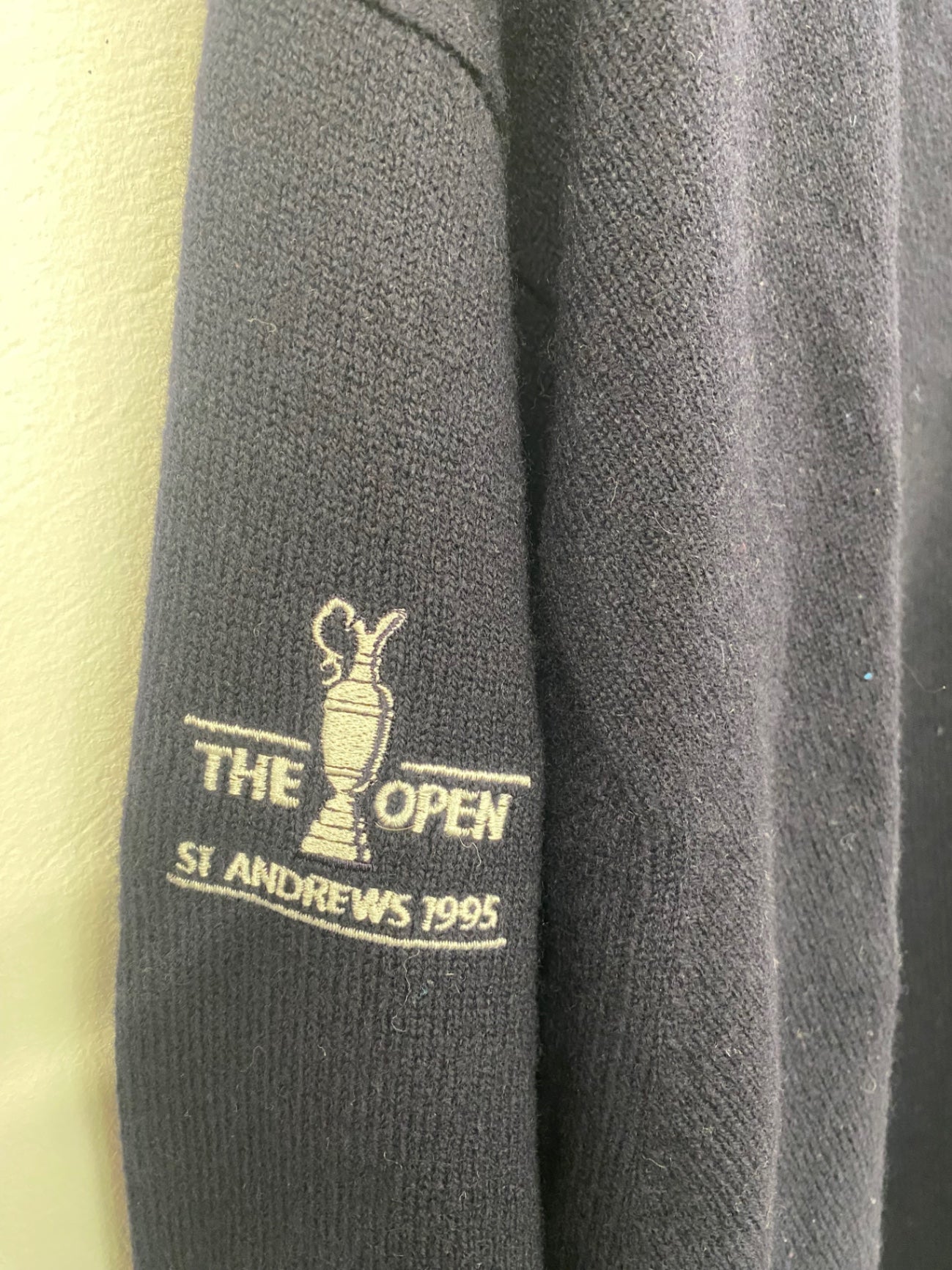 Vintage St Andrews links open collection The Old Course Sweater XL Navy The Open 1995 ES609