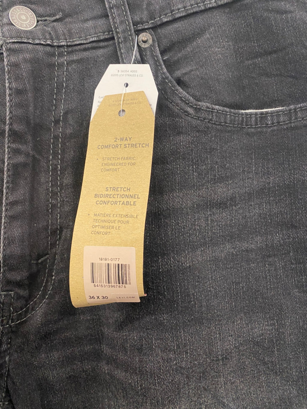 Classic Levi's 541 Athletic fit Jeans 36x30 Black 36S ES609