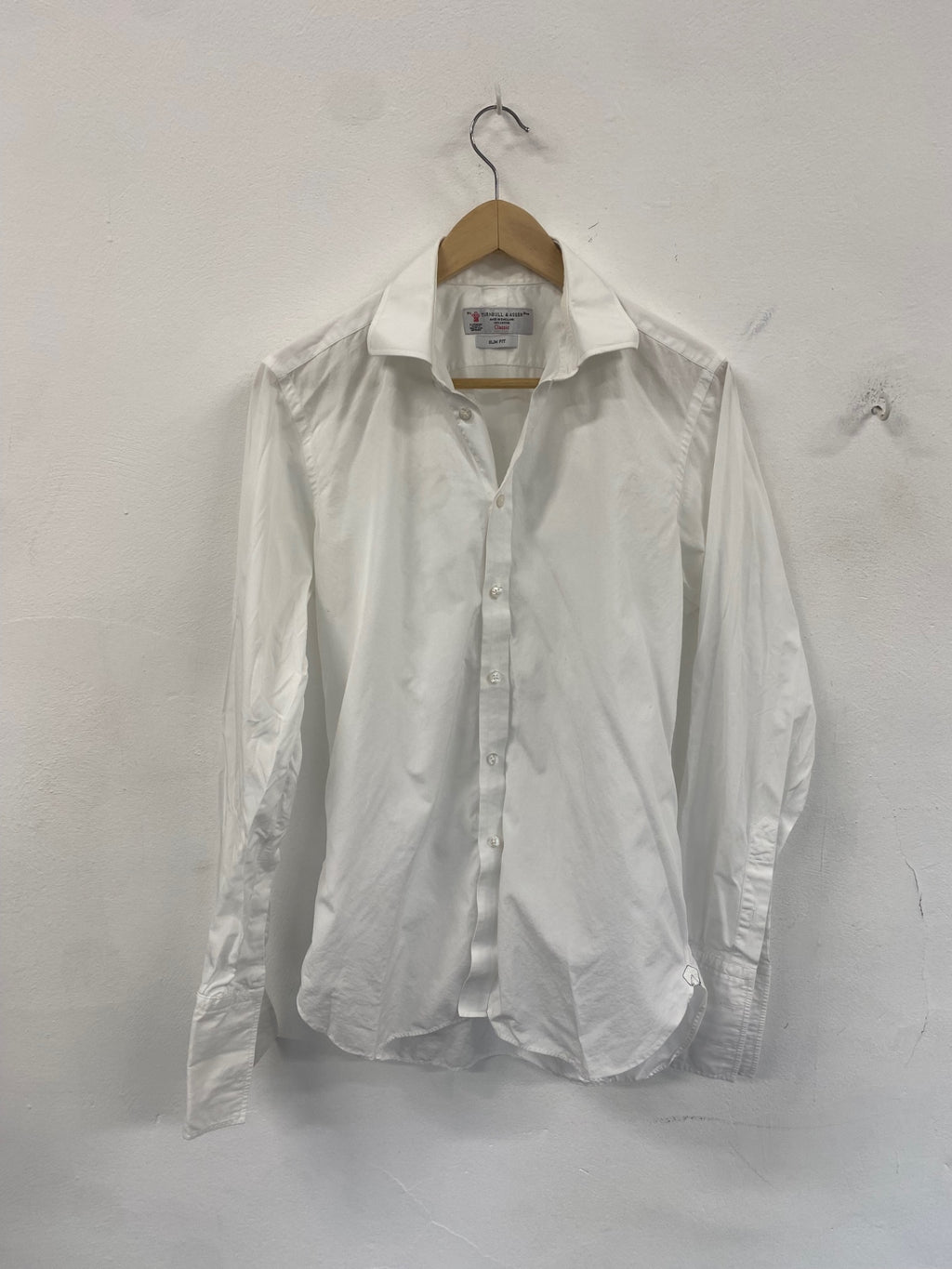 Classic Turnbull & Asser white shirt 15.5” slim AE587