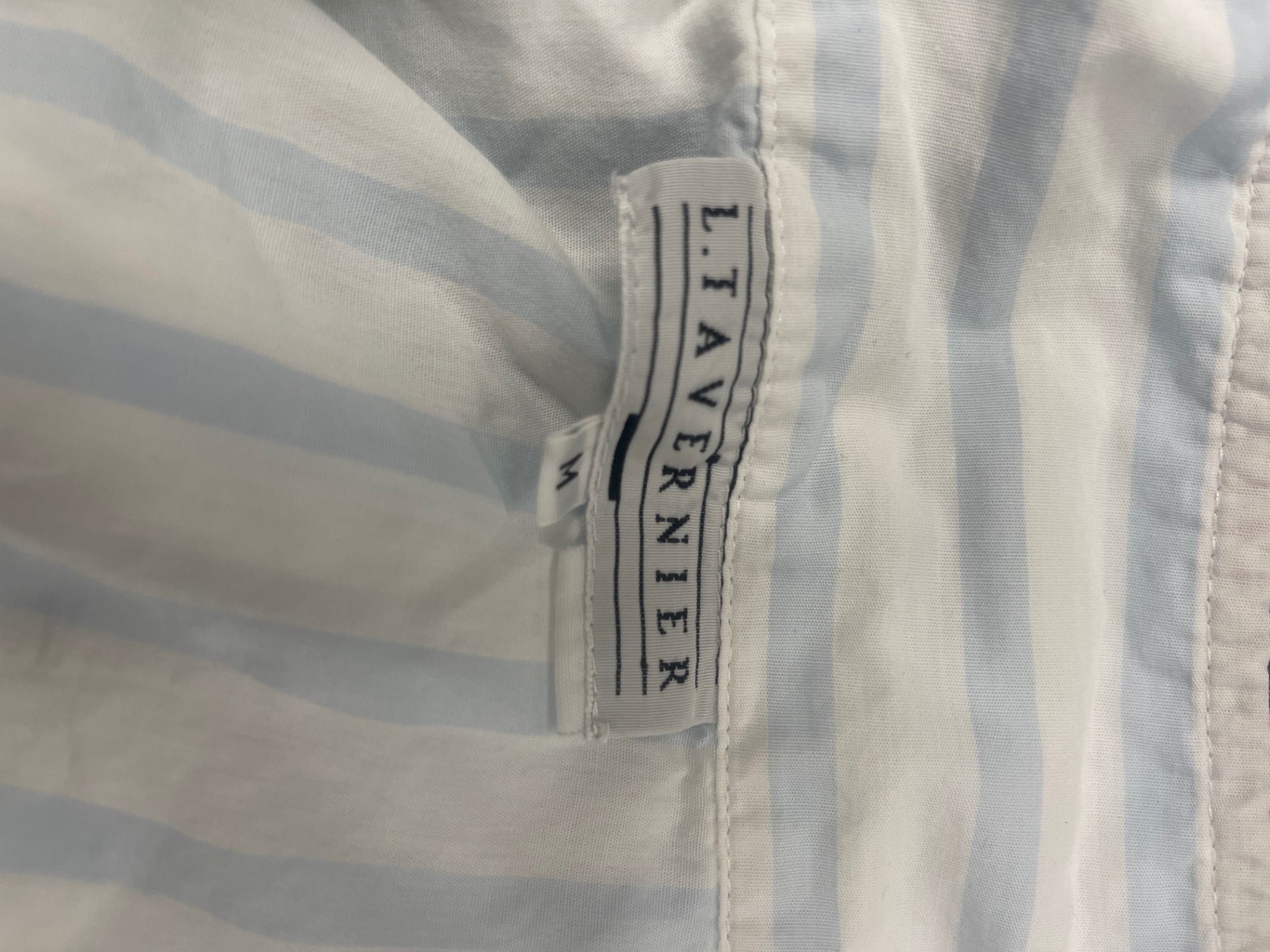 Fabulous L.Tavernier pyjama Shirt UkM White & light blue FK608