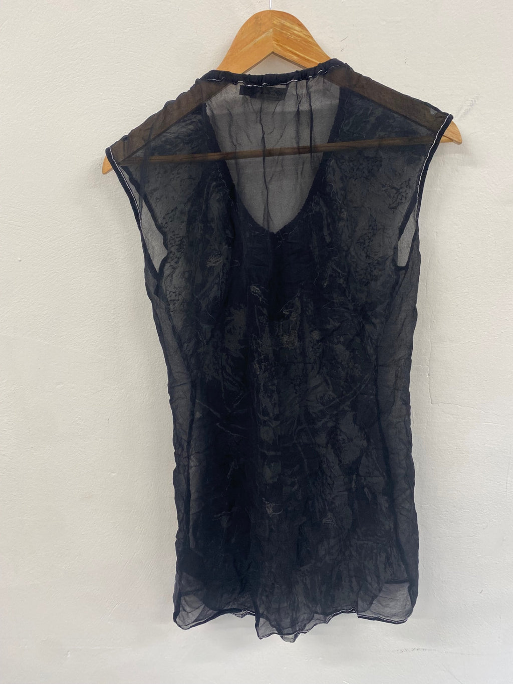 Stunning AllSaints Karolina Pure Silk dress sheer UK14 festival boho chic AE587