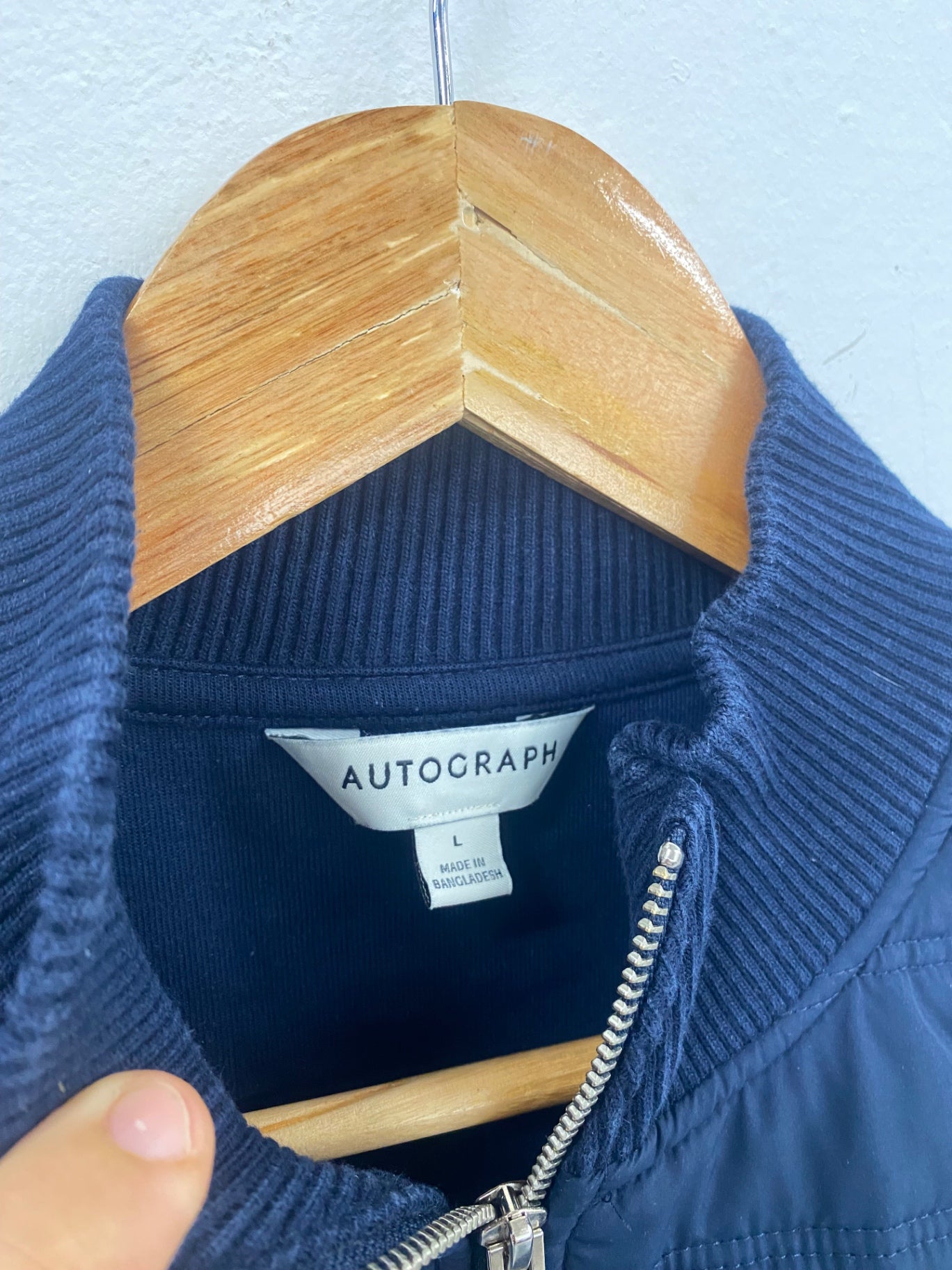 Classic M&S Autograph mens Navy gilet gentlemens essential NK596