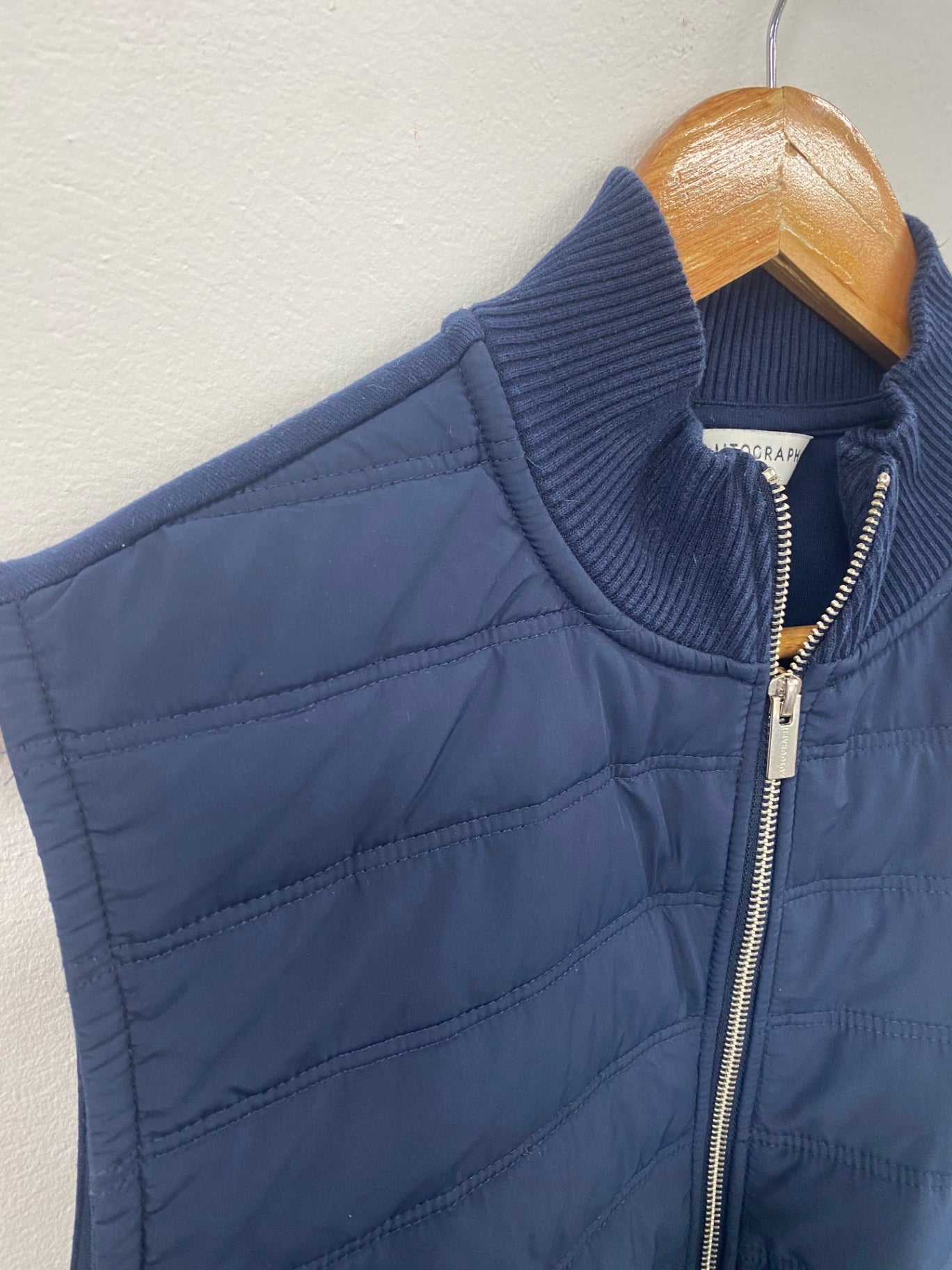 Classic M&S Autograph mens Navy gilet gentlemens essential NK596