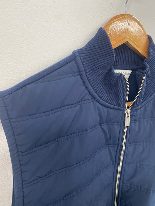 Classic M&S Autograph mens Navy gilet gentlemens essential NK596
