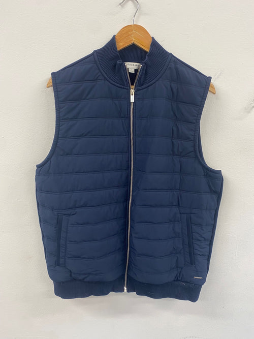 Classic M&S Autograph mens Navy gilet gentlemens essential NK596