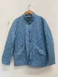Fabulous Barbour flyweight Chelsea Quilted jacket L Blue La592