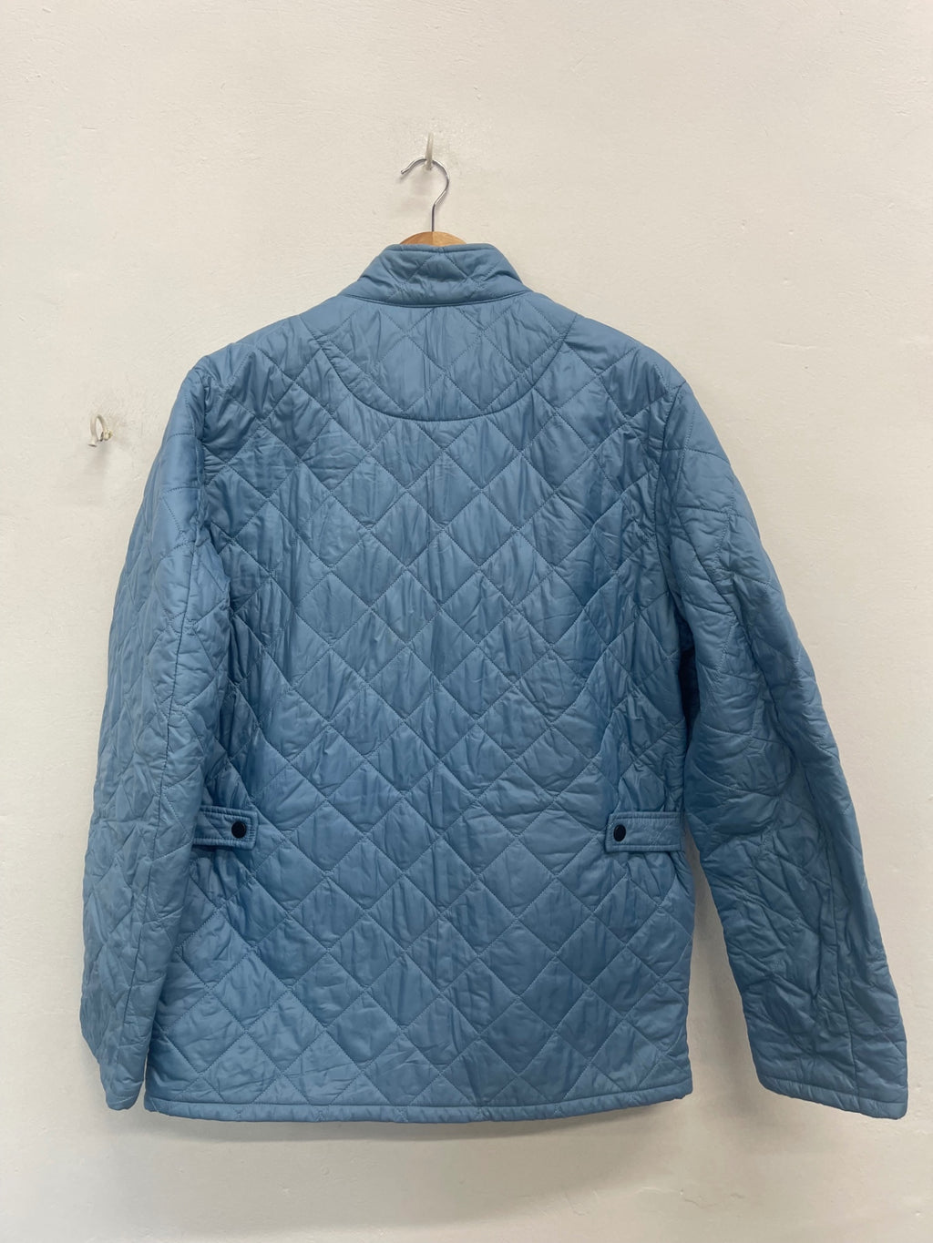 Fabulous Barbour flyweight Chelsea Quilted jacket L Blue La592