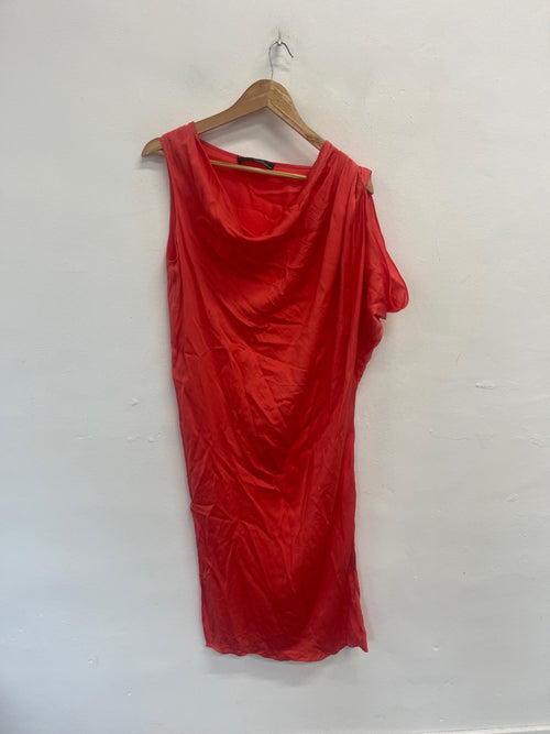 Fabulous Amanda Wakeley silk slip stunning Dress ukM coral JW603