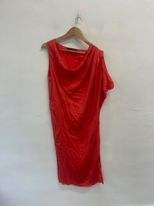 Fabulous Amanda Wakeley silk slip stunning Dress ukM coral JW603